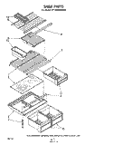 SHELF Diagram and Parts List for ET18CKXMWR0  Whirlpool Refrigerator