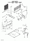 UNIT PARTS Diagram and Parts List for ET8FTEXVB01  Whirlpool Refrigerator