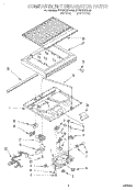 COMPARTMENT SEPARATOR Diagram and Parts List for ET20ZKXBW00  Whirlpool Refrigerator
