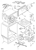 LINER Diagram and Parts List for ET21LKXHW00  Whirlpool Refrigerator
