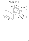FREEZER DOOR Diagram and Parts List for ET18TMXDN05  Whirlpool Refrigerator