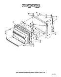 FREEZER DOOR Diagram and Parts List for ET18HKXXW00  Whirlpool Refrigerator