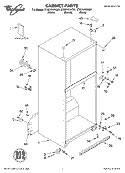 CABINET, LITERATURE Diagram and Parts List for ET8CHKXKB01  Whirlpool Refrigerator