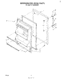 REFRIGERATOR DOOR , MISCELLANEOUS Diagram and Parts List for ET18SCXMWR1  Whirlpool Refrigerator