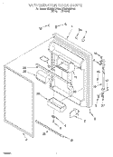 REFRIGERATOR DOOR Diagram and Parts List for ET22DMXFW00  Whirlpool Refrigerator