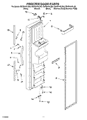 FREEZER DOOR Diagram and Parts List for GS2SHAXLB02  Whirlpool Refrigerator