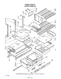 SHELF , LIT/OPTIONAL Diagram and Parts List for ET25DMXVF02  Whirlpool Refrigerator