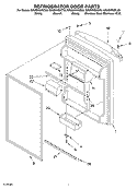 REFRIGERATOR DOOR PARTS Diagram and Parts List for GR2SHKXKS03  Whirlpool Refrigerator