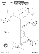 CABINET, LITERATURE Diagram and Parts List for ET4WSKYKT01  Whirlpool Refrigerator