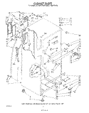 CABINET Diagram and Parts List for ET18JKYSN05  Whirlpool Refrigerator