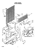 UNIT Diagram and Parts List for ET18SKRSW02  Whirlpool Refrigerator