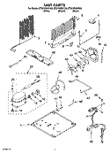 UNIT PARTS Diagram and Parts List for ET8CHMXKT05  Whirlpool Refrigerator