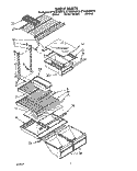 SHELF Diagram and Parts List for ET18ZKXWG10  Whirlpool Refrigerator
