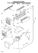 ICE MAKER, OPTIONAL Diagram and Parts List for GS6SHAXKB02  Whirlpool Refrigerator