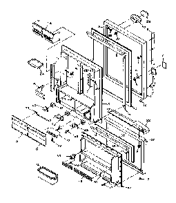 Door Parts Diagram and Parts List for 106W16GL2  Kenmore Refrigerator