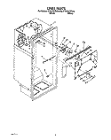 LINER Diagram and Parts List for ET20RKXZW00  Whirlpool Refrigerator