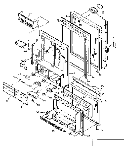 Door Parts Diagram and Parts List for 106W18G1  Kenmore Refrigerator