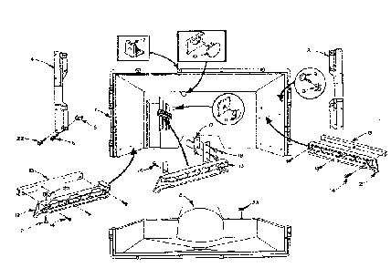 Lower Liner Parts Diagram and Parts List for 106M13EL-F  Kenmore Refrigerator