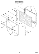 DOOR Diagram and Parts List for TGP302KW0  Estate Range