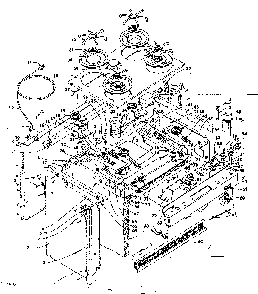 Top Section And Outer Body Diagram and Parts List for 1553567292  Kenmore Range