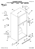 CABINET PARTS Diagram and Parts List for GR2FHMXPQ01  Whirlpool Refrigerator
