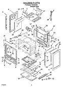 CHASSIS PARTS Diagram and Parts List for TGS325MQ4  Estate Range