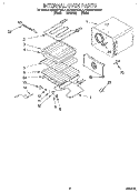 INTERNAL OVEN Diagram and Parts List for KEBS277BBL1  KitchenAid Wall Oven