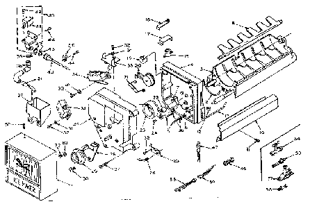 Icemaker Parts Diagram and Parts List for 106W14FIML  Kenmore Refrigerator
