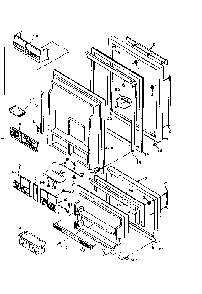 Refrigerator Door Parts Diagram and Parts List for 106U16G1  Kenmore Refrigerator