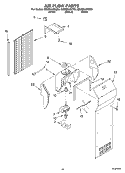 AIR FLOW, OPTIONAL Diagram and Parts List for GD2SHAXKT02  Whirlpool Refrigerator