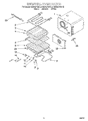 INTERNAL OVEN Diagram and Parts List for KEBS277BBL3  KitchenAid Wall Oven