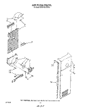 AIR FLOW Diagram and Parts List for ED25RQXWW02  Whirlpool Refrigerator