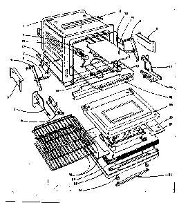 Oven Parts Diagram and Parts List for 1554546741  Kenmore Range
