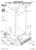 CABINET, LITERATURE Diagram and Parts List for GS2SHAXLL03  Whirlpool Refrigerator