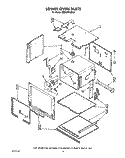 LOWER OVEN Diagram and Parts List for KEBS276XBL0  KitchenAid Wall Oven