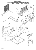 UNIT Diagram and Parts List for GR9SHMXLT00  Whirlpool Refrigerator