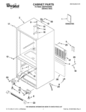 CABINET PARTS Diagram and Parts List for GB2FHDXWS06  Whirlpool Refrigerator