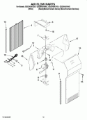 AIR FLOW PARTS, OPTIONAL PARTS (NOT INCLUDED) Diagram and Parts List for GS5DHAXVY01  Whirlpool Refrigerator