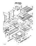 SHELF, LIT/OPTIONAL Diagram and Parts List for ET25DMXXN01  Whirlpool Refrigerator