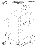 CABINET Diagram and Parts List for ET20NMXDN02  Whirlpool Refrigerator