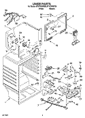 LINER PARTS Diagram and Parts List for ET1FTEXSQ00  Whirlpool Refrigerator