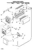 ICEMAKER PARTS Diagram and Parts List for GR2FHMXPQ01  Whirlpool Refrigerator