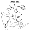 CONTROL PARTS Diagram and Parts List for GD5YHAXTL02  Whirlpool Refrigerator