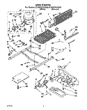 UNIT Diagram and Parts List for ET22DKXAW02  Whirlpool Refrigerator