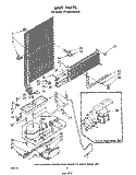 UNIT Diagram and Parts List for ET18SCXMWR2  Whirlpool Refrigerator