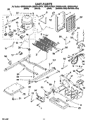 UNIT PARTS Diagram and Parts List for GD5SHAXNT01  Whirlpool Refrigerator