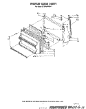 FREEZER DOOR Diagram and Parts List for ET18PKXPWR1  Whirlpool Refrigerator