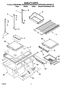 SHELF PARTS Diagram and Parts List for GR9FHMXPL00  Whirlpool Refrigerator