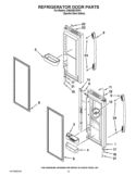 REFRIGERATOR DOOR PARTS Diagram and Parts List for GI6SARXXF04  Whirlpool Refrigerator