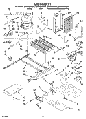 UNIT PARTS Diagram and Parts List for GD5RHAXSB01  Whirlpool Refrigerator